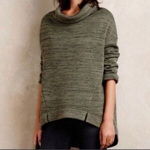 [Anthropologie] Olive Green Roll-Neck Sweater